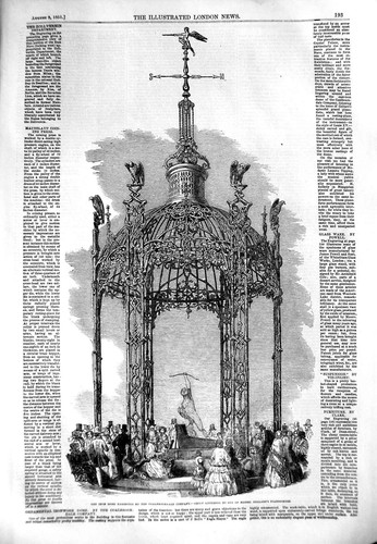 Original old antique print - old,