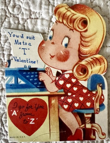 Vintage valentine girl - valentine,