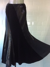 SIZE 10 BLACK TAFFETA & VELVET