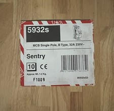 MK Sentry 5932s, B32,32A, SP, single pole circuit breaker