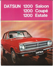 Datsun Nissan 1200 Sunny 1971-72 UK Market Sales Brochure Saloon Coupe Estate