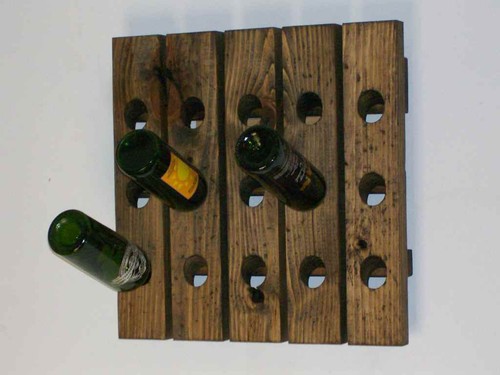 Distressed wine riddling rack - distressed,