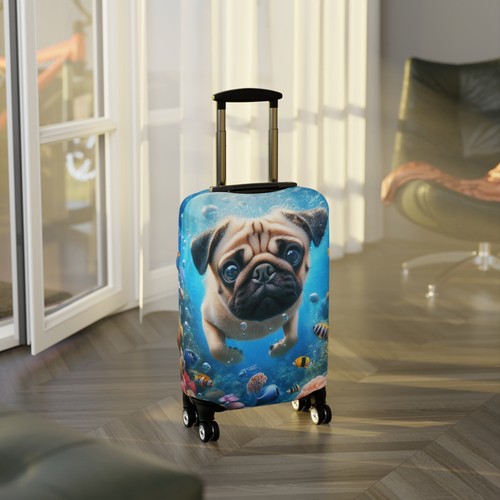 Pug luggage cover dog travel - luggage, cover,