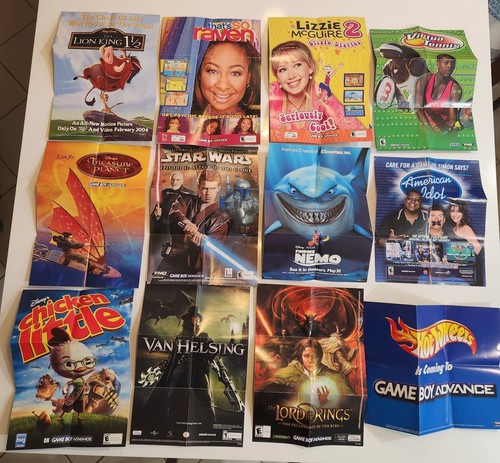 Gameboy advance poster lot - gameboy, 12