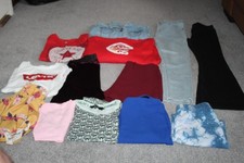 GIRLS CLOTHES BUNDLE NEW LOOK CONVERSE LEVIS QUICK SILVER AGE 10-11-12-13 YEARS
