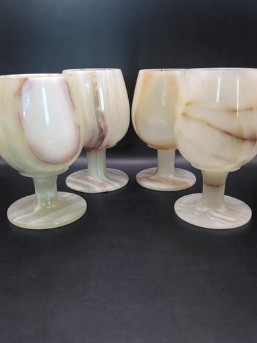 Vintage onyx wine glasses - vintage,