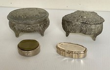 Pair of Vintage Metal & Glass