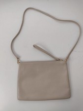 Coccinelle Crossbody Bag Women's Beige Leather Adjustable Strap