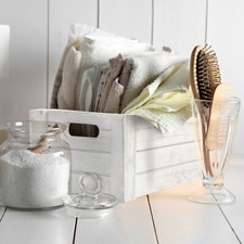 White Grey Wooden Crates