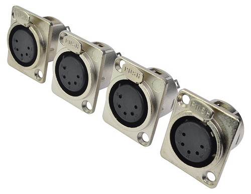 Dmx xlr panel - female, 5