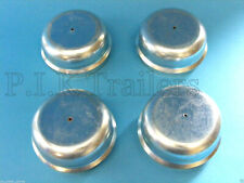 4 x 64mm Hub Caps for Indespension Trailer Wheel Grease Metal Dust Cap