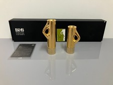 B&B Italia Lys Pair of Candle Holders Gold RRP £271.00