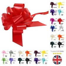 LARGE 50mm PREMIUM GIFT PULL BOW WEDDING CAR BIRTHDAY FLOWER HAMPER BOWS UK