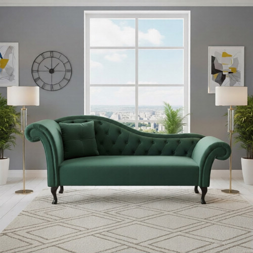 Antique tufted chesterfield - tufted,