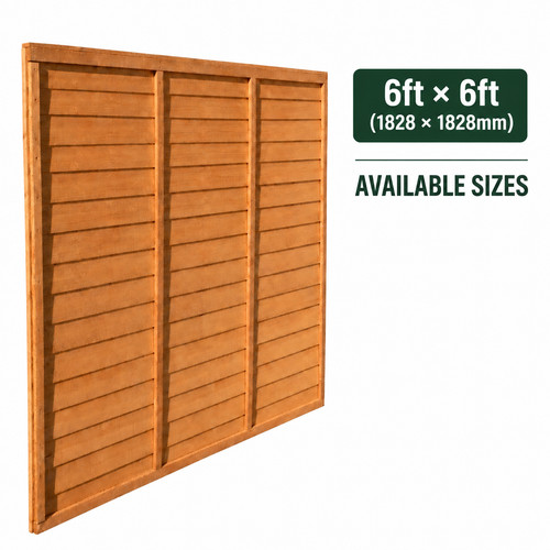 Overlap fence panel - 6x6ft, dip
