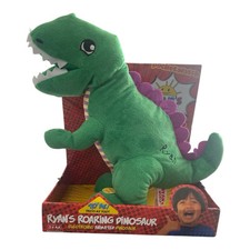 Ryan’s World Dinosaur Roaring Green Plush T-Rex Electronic Animated Toy 