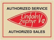 Lincoln Zephyr V-12 Authorized