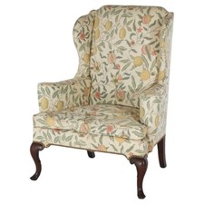 Queen Anne Style Upholstered &
