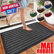 Non Slip Rubber Mat Door Mats Indoor Outdoor Washable Rugs Welcome Door Mat