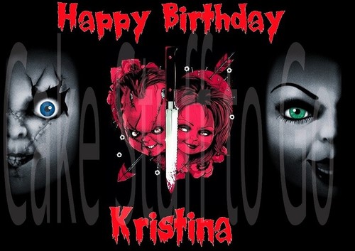 Bride chucky edible cake - chucky,