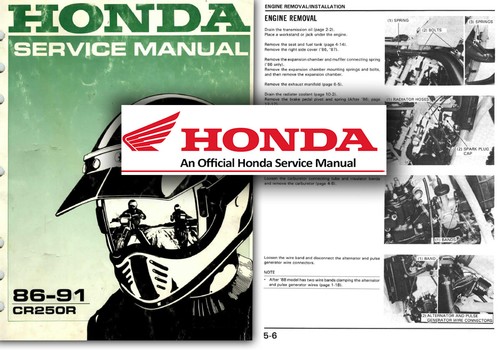 Honda cr250r service workshop - cr250r,