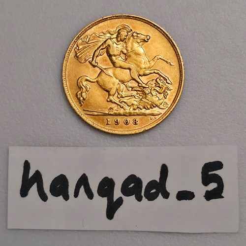 1908 gold half - 1908,