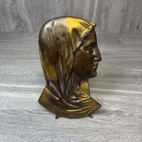 Vintage brass relief - relief, virgin