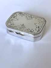 Vintage Sterling Silver Pill