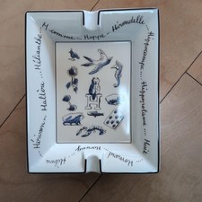 Hermes Paris Ashtray Various creatures Plate Porcelain Homeware Tray Cigar W/box