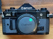 cannon a1 camera 35mm, black