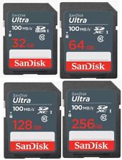 SanDisk Ultra SD Card 32GB 64GB 128GB 256GB SDHC SDXC Class 10 UHS-I 4 Cameras