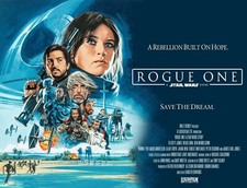 ROGUE ONE A STAR WARS STORY 2016 quad poster print 30x40" Felicitiy Jones FREEPP