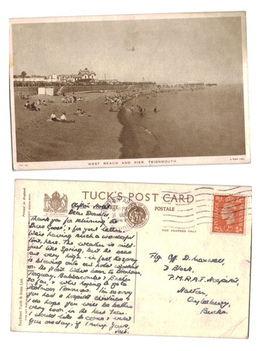 Vintage postcard west beach - vintage,