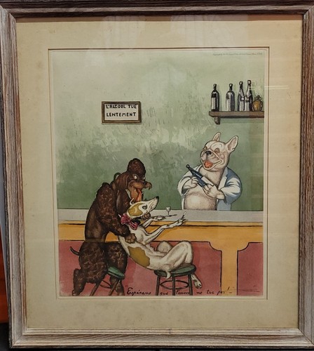 Signed boris klein etching - signed!,