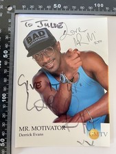 Rare Vintage Card Photo Promotional Postcard Mr Motivator Derrick Evans GMTV ITV