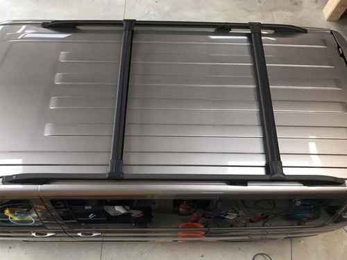 Black aluminium roof bars - roof,