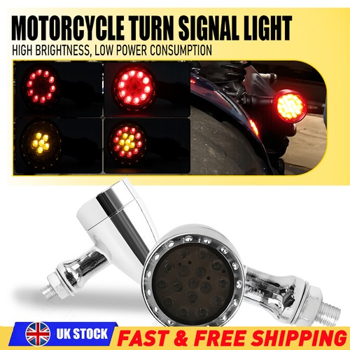 Motorcycle chrome bullet amber - motorcycle,