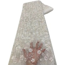 Sequins Beaded Lace Fabric
