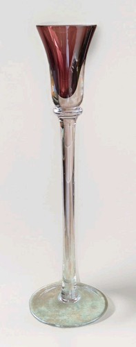 Brown clear stem glass - brown/clear,