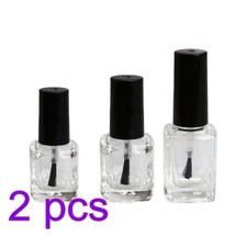  6 Pcs Bottles Empty Square
