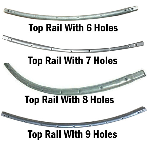 Top rail for - top, trampoline