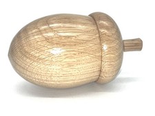 Large ornamental wooden acorn