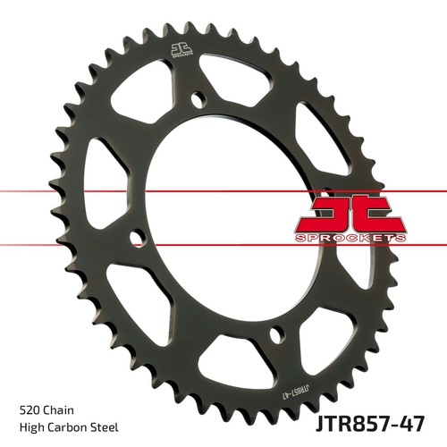 Sprocket silver rear 520 - sprocket, 47/520