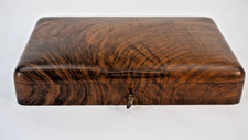 Hand Carved Walnut Box - Solid Walnut - Great Gift!