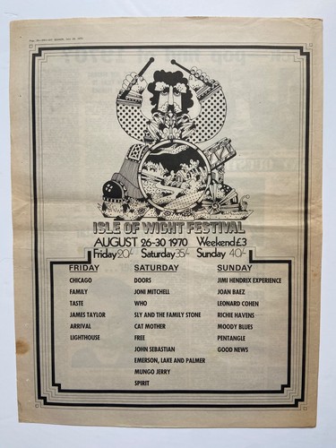 Isle wight festival - wight, 1970