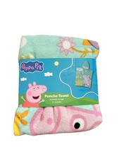 Peppa Pig Poncho Beach Towel Aged 3-6 Years Brand New. Kids Towel Beach Towel