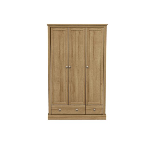 Devon oak door drawer - devon, 3-door