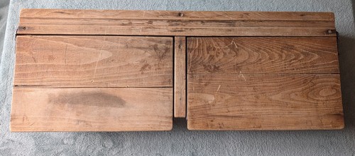 Vintage wooden double school - vintage,