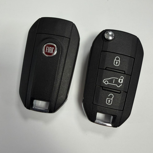 Fiat flip key fob button - key,