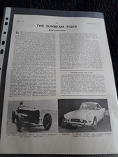 THE V8 SUNBEAM TIGER -